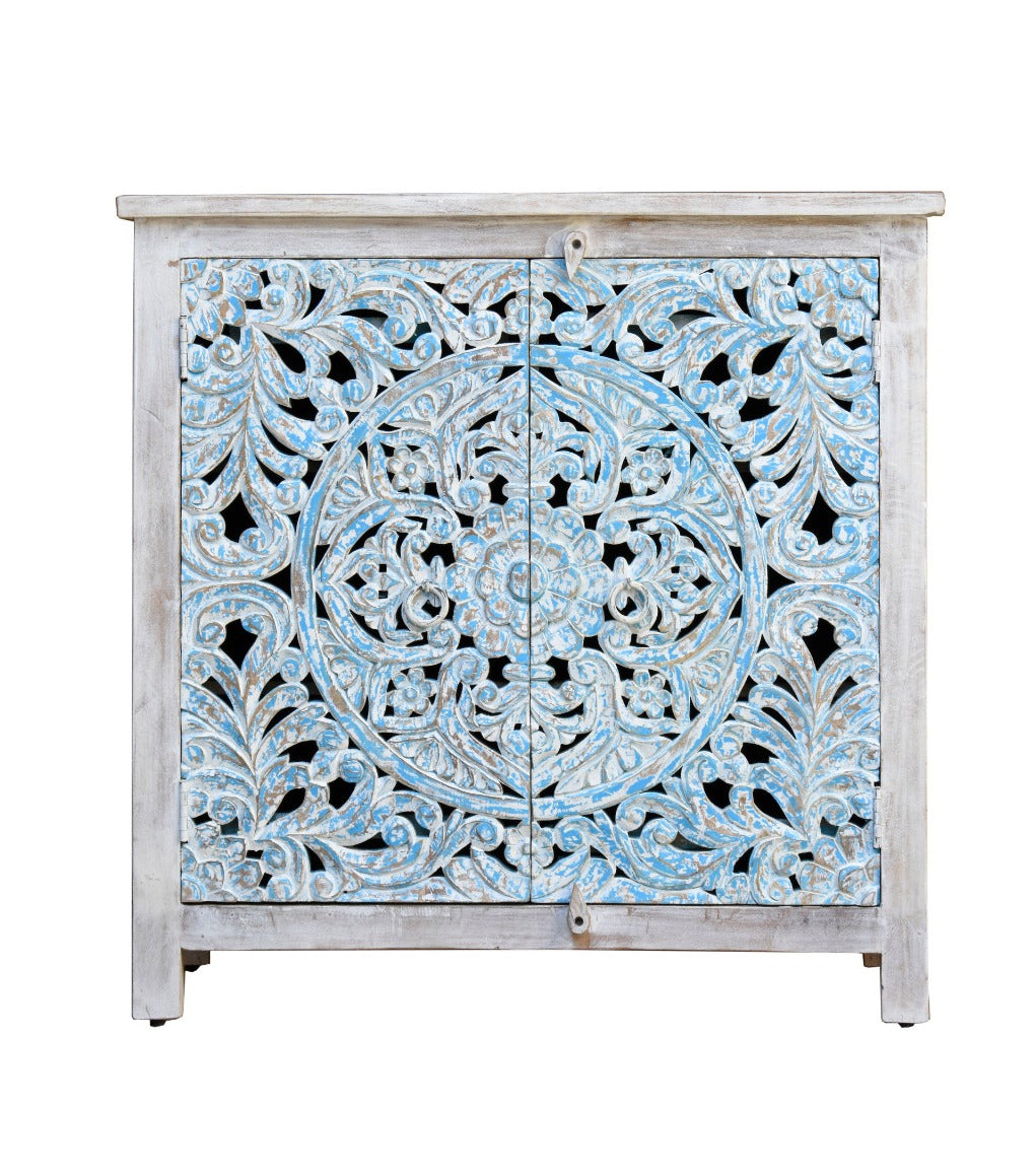 Lexi Carved Wooden Chest
