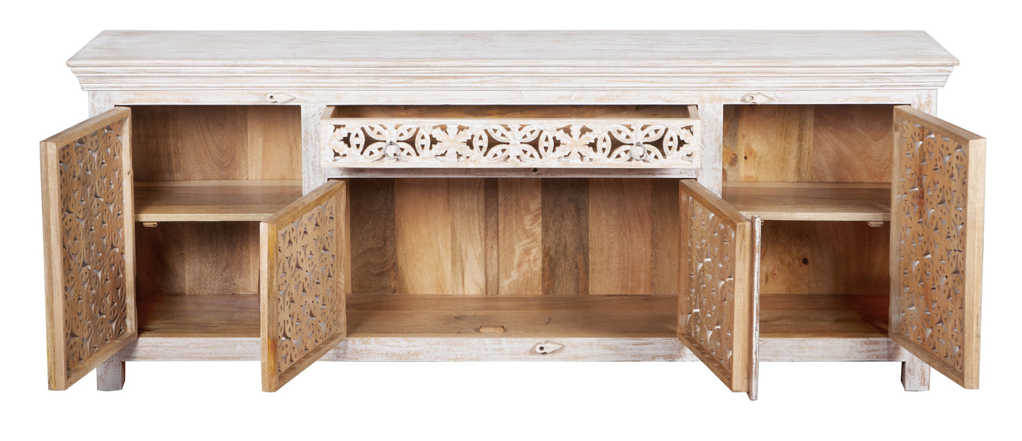 Robin Carved Wooden TV Cabinet