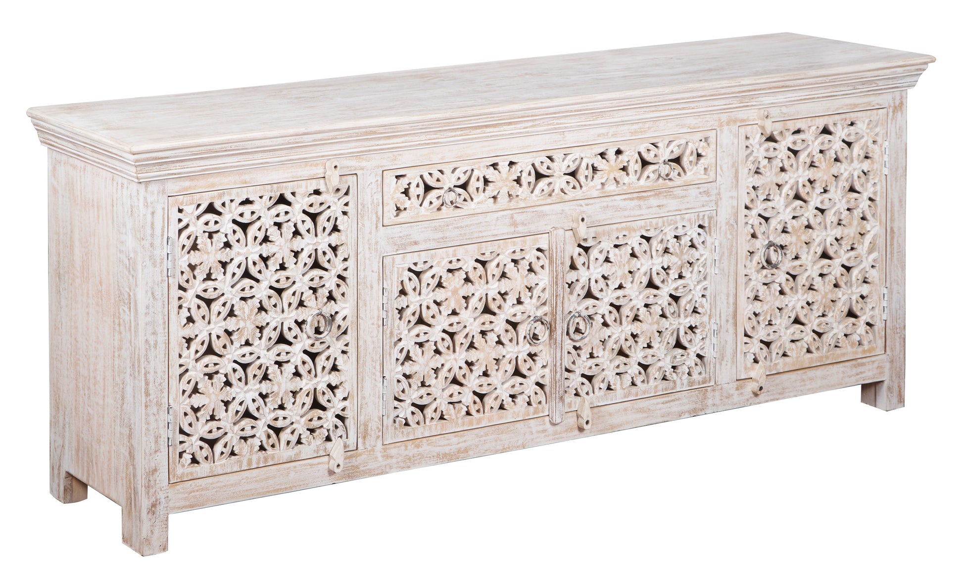 Robin Carved Wooden TV Cabinet