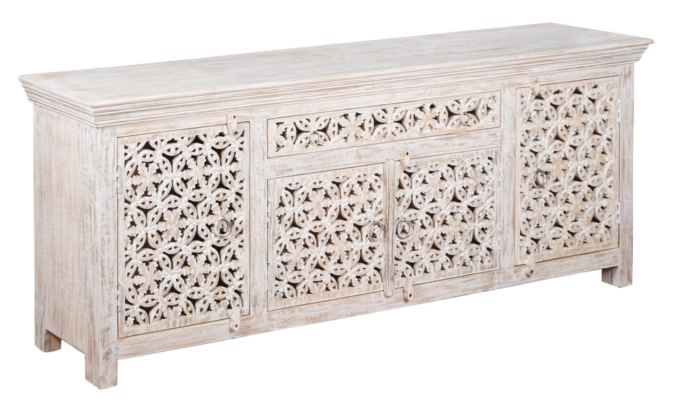 Robin Carved Wooden TV Cabinet