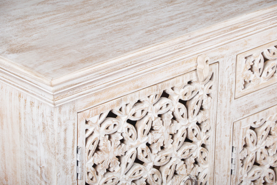 Robin Carved Wooden TV Cabinet
