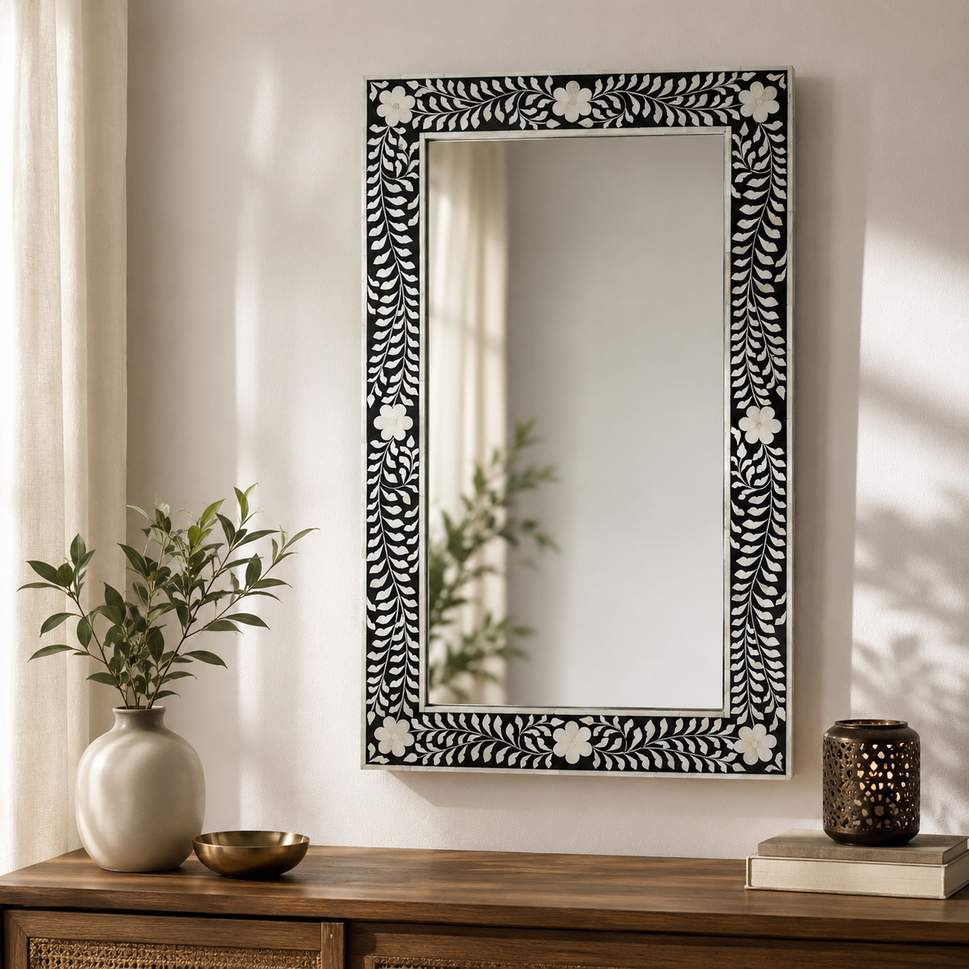 Paolla Bone Inlay Mirror