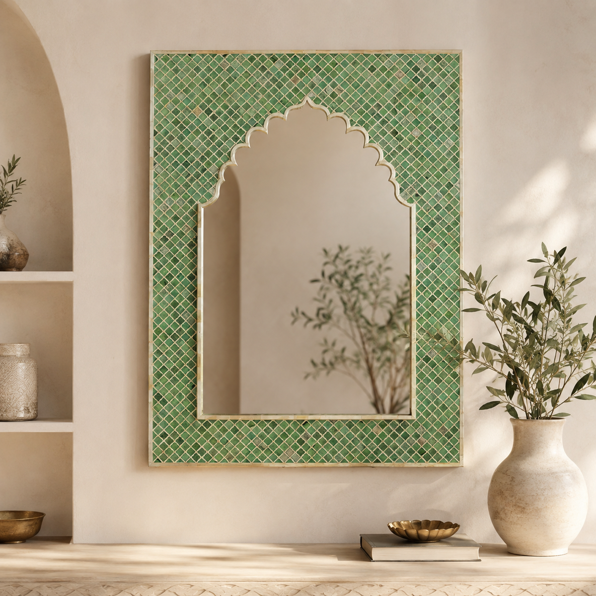 Sian Bone Inlay Mirror