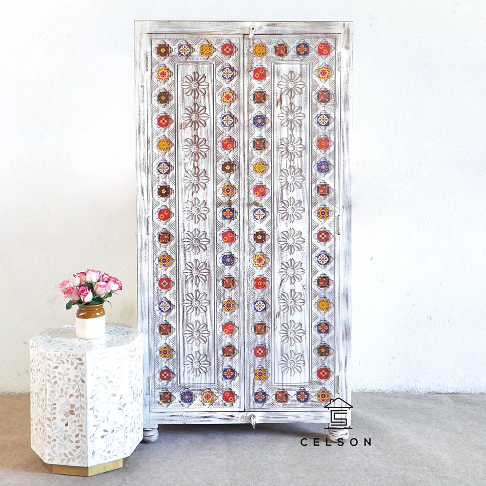 Savy Hand Carved Almirah