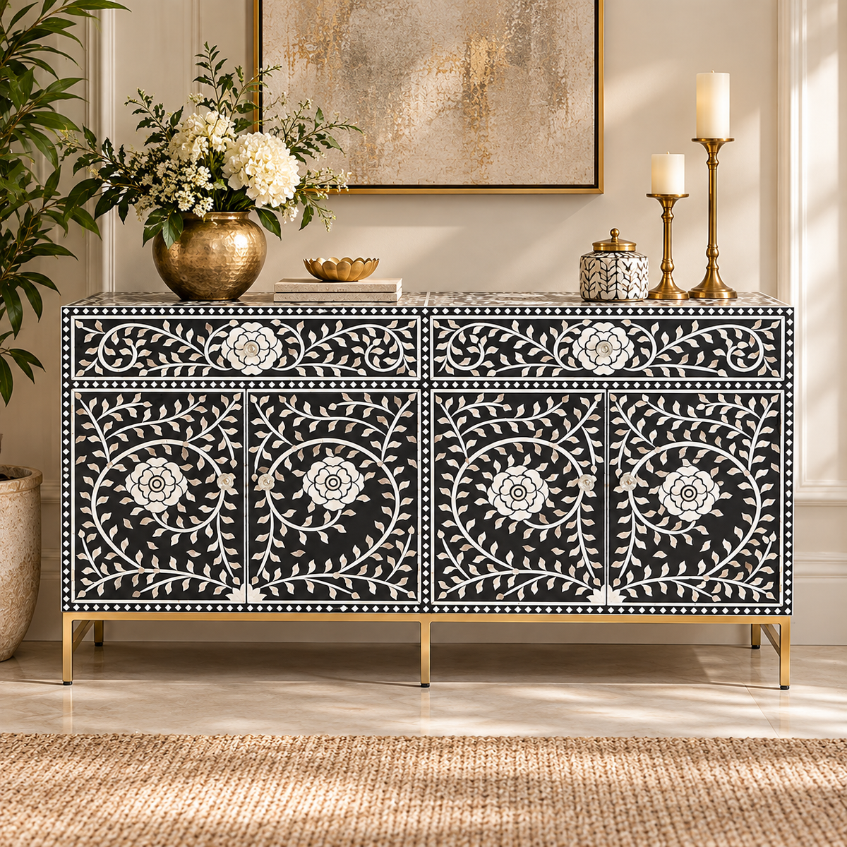 Sionna Mother of Pearl Inlay Sideboard