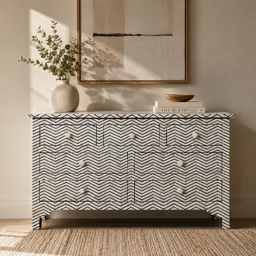 Selene Bone Inlay Dresser