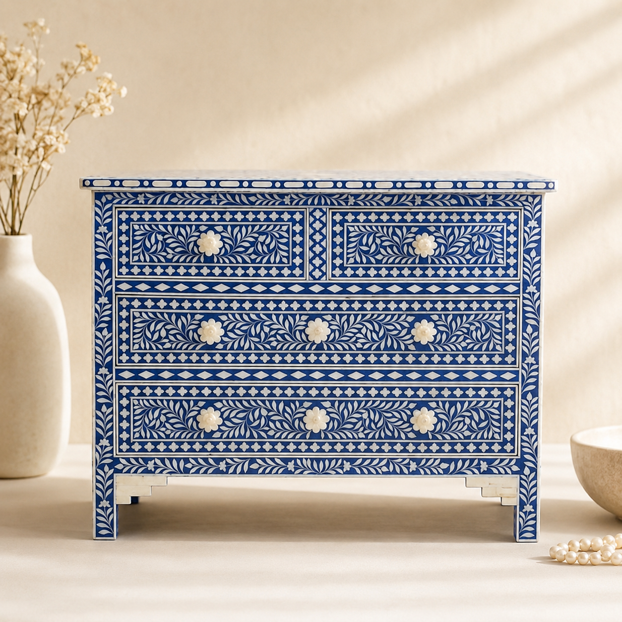 Verrona Bone Inlay Chest of Drawer