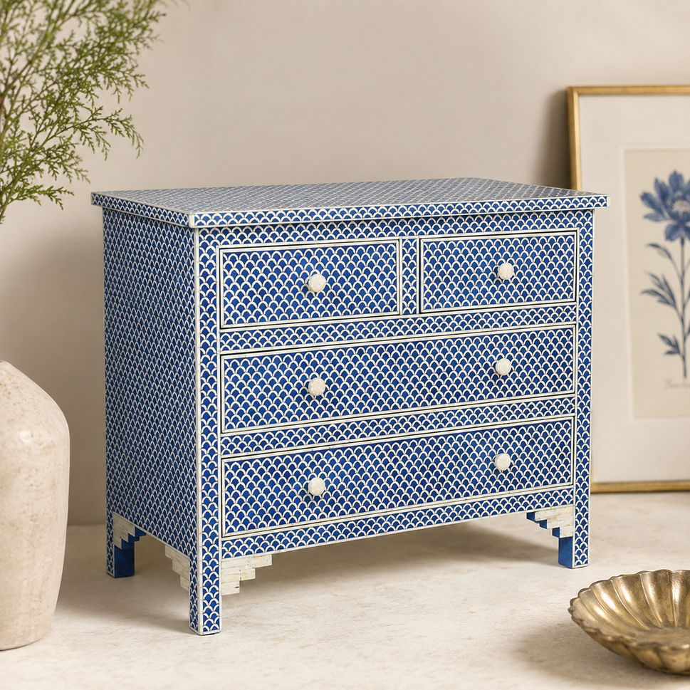 Martin Bone Inlay Chest of Drawer