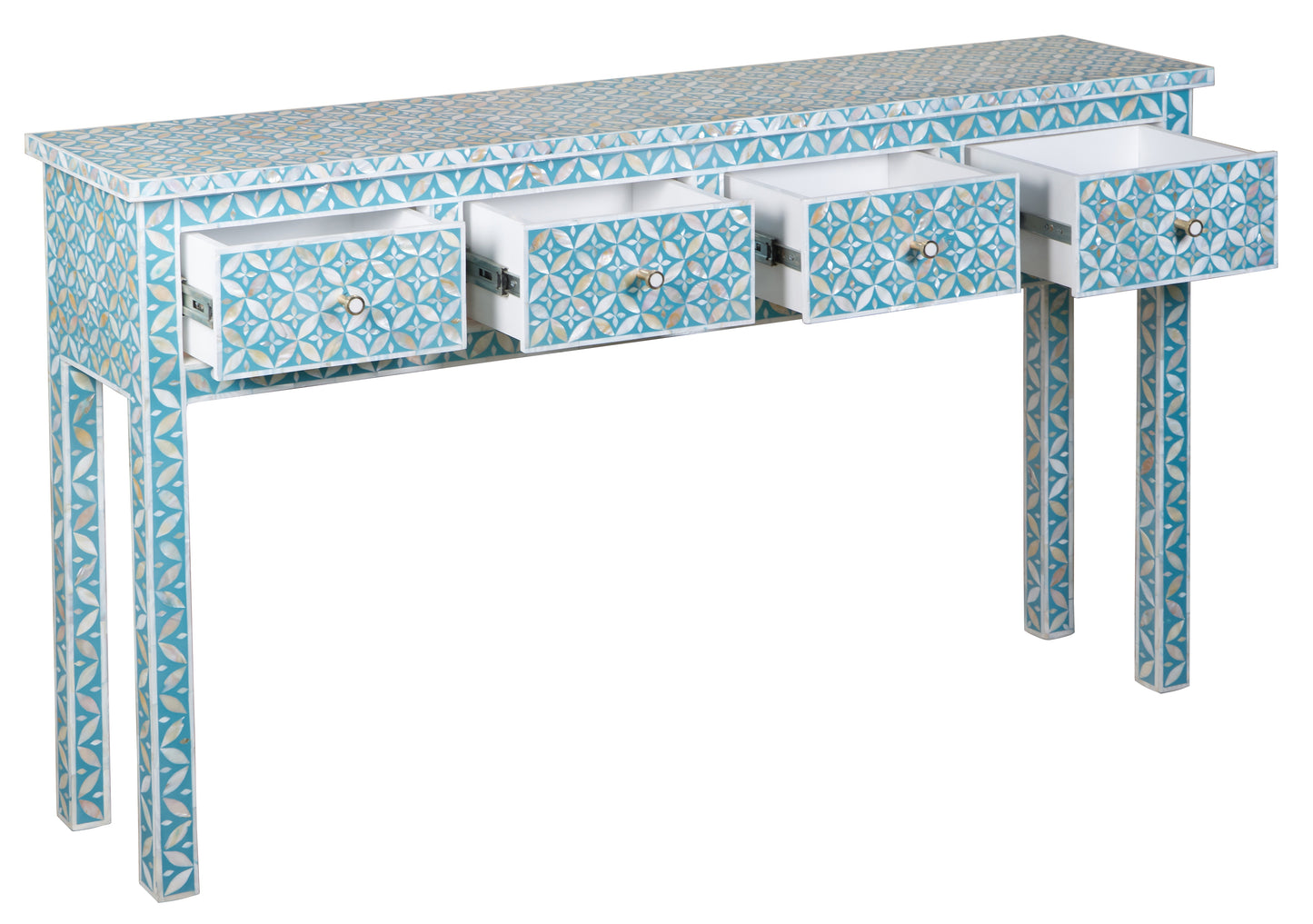 Alvin Mother of Pearl Inlay Console Table