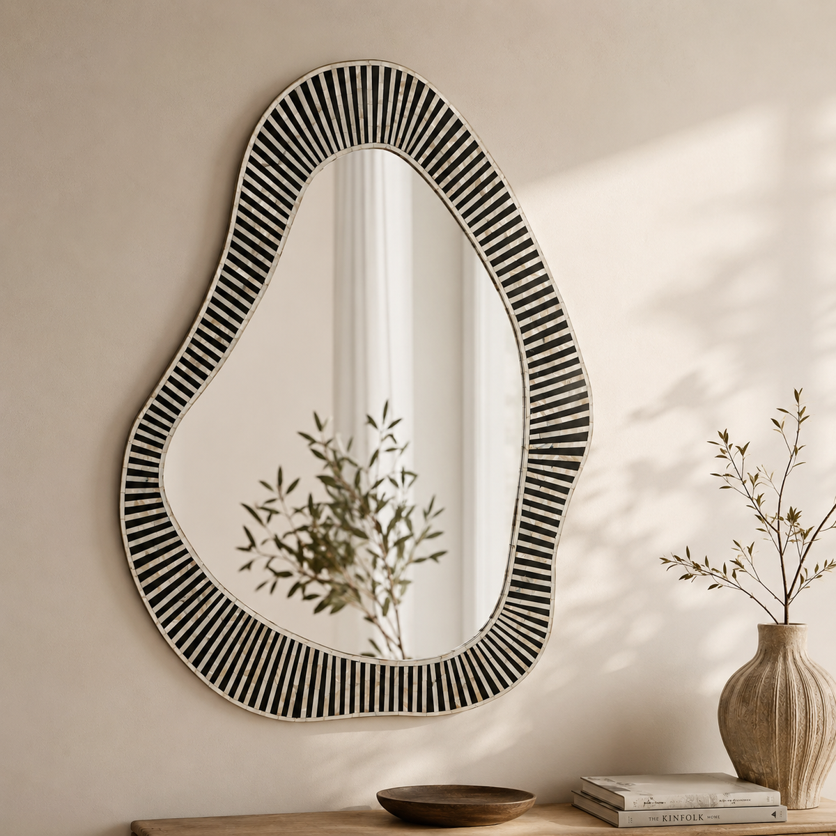 Baylor MOP Inlay Mirror