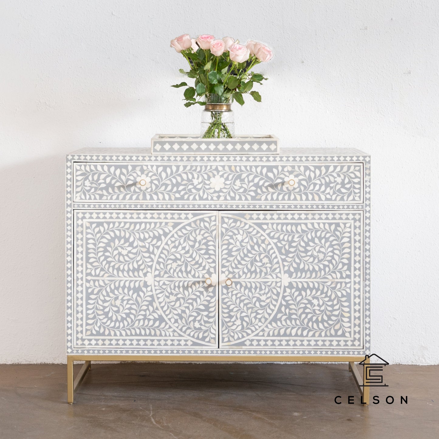 Hari Mother of Pearl inlay Cabinet