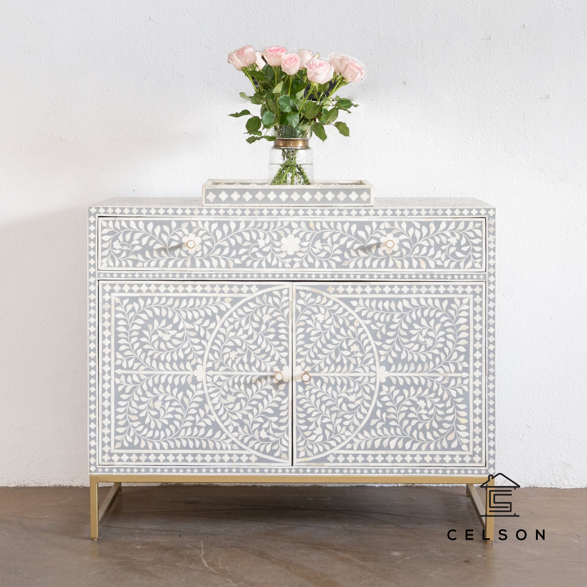 Hari Mother of Pearl inlay Cabinet