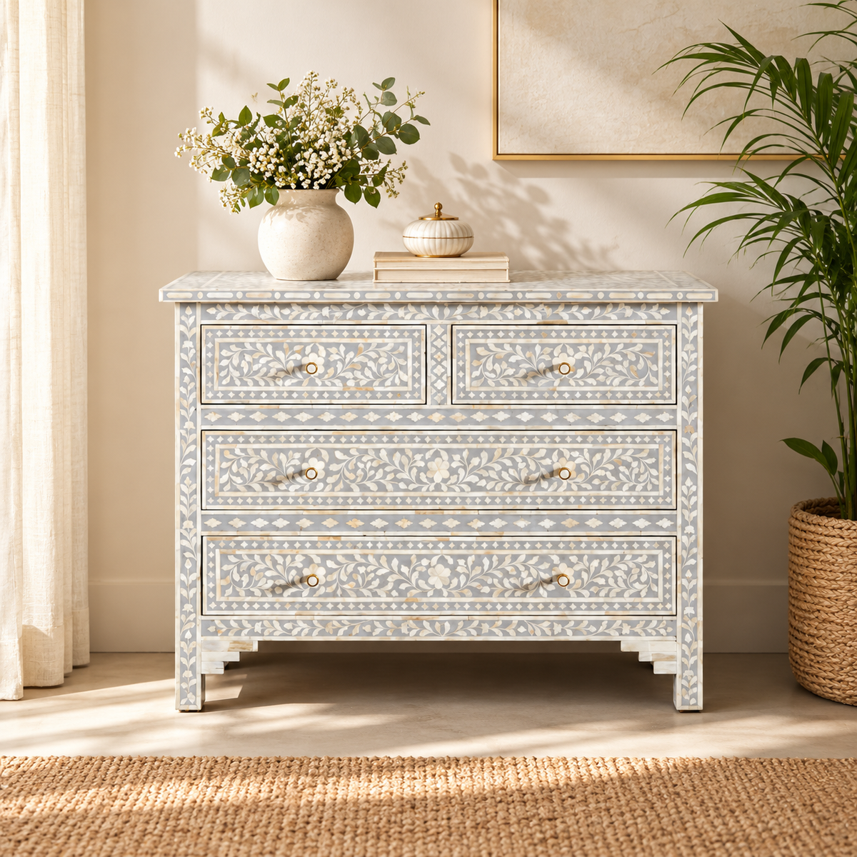 Jesse Bone Inlay Chest of Drawer