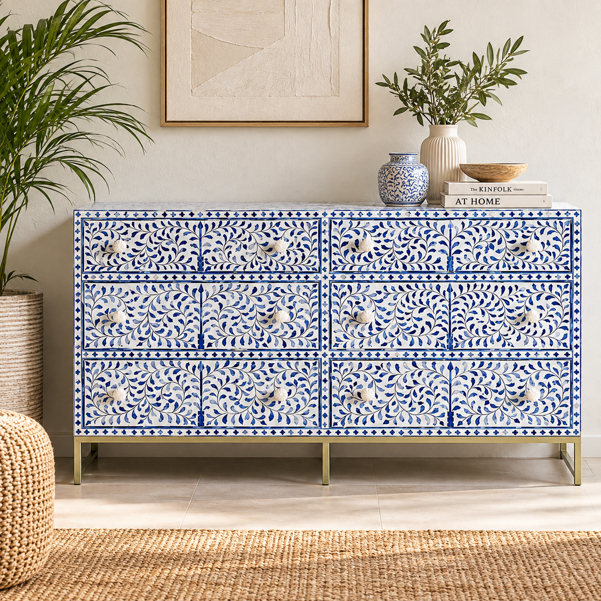 Mason Bone Inlay Chest of Drawer