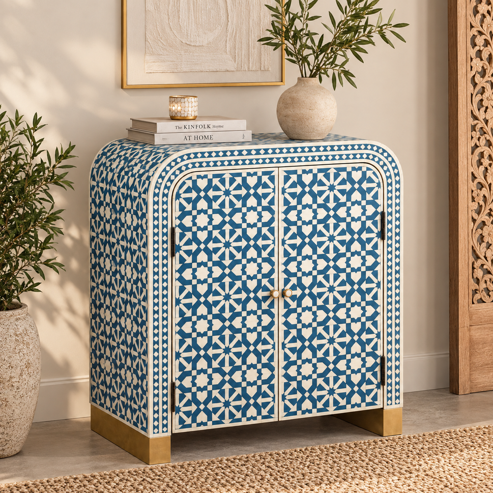 Freya Bone Inlay Cabinet