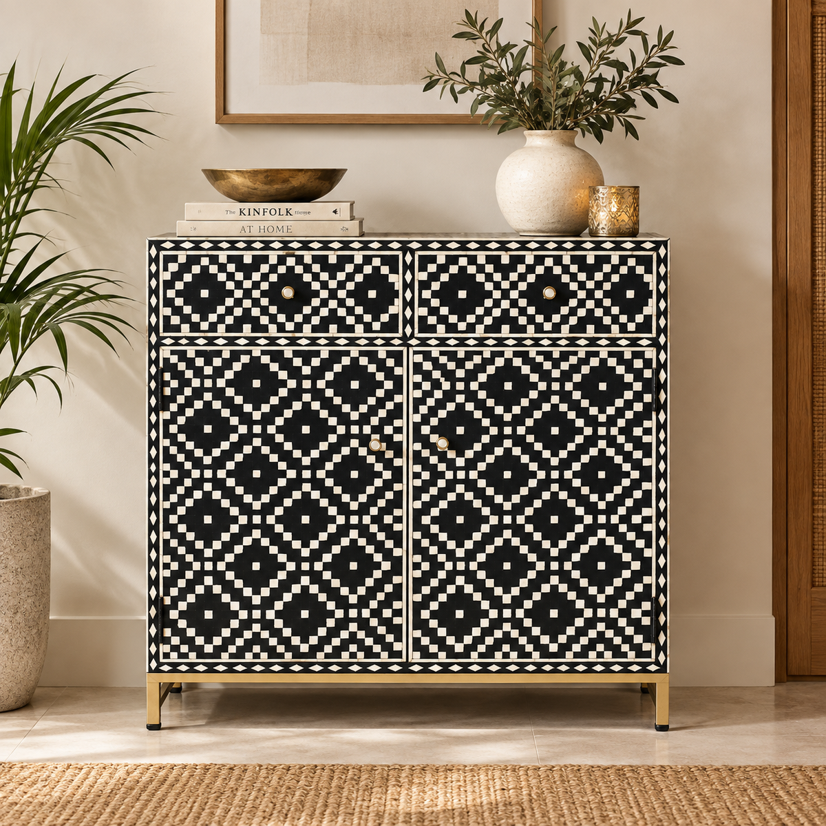 Harris Bone Inlay Cabinet