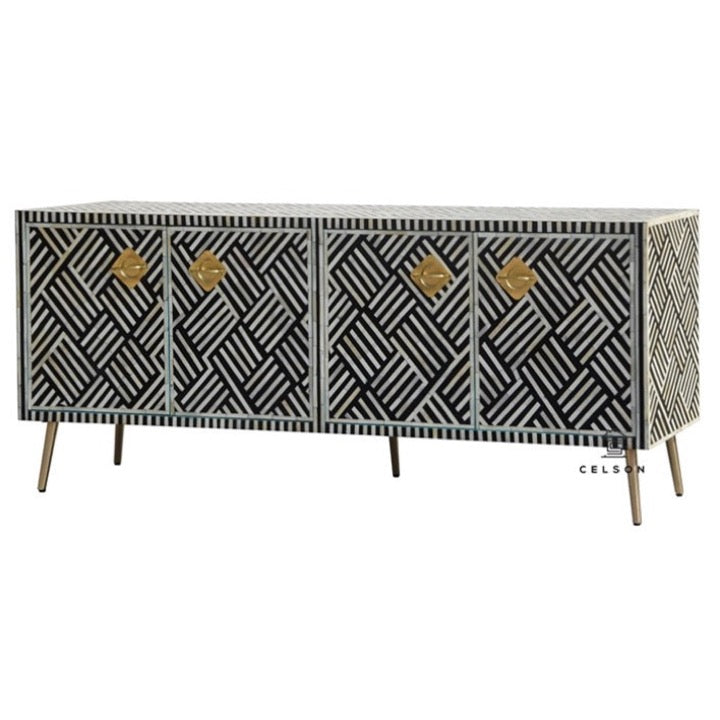 Rovik Bone Inlay TV Cabinet