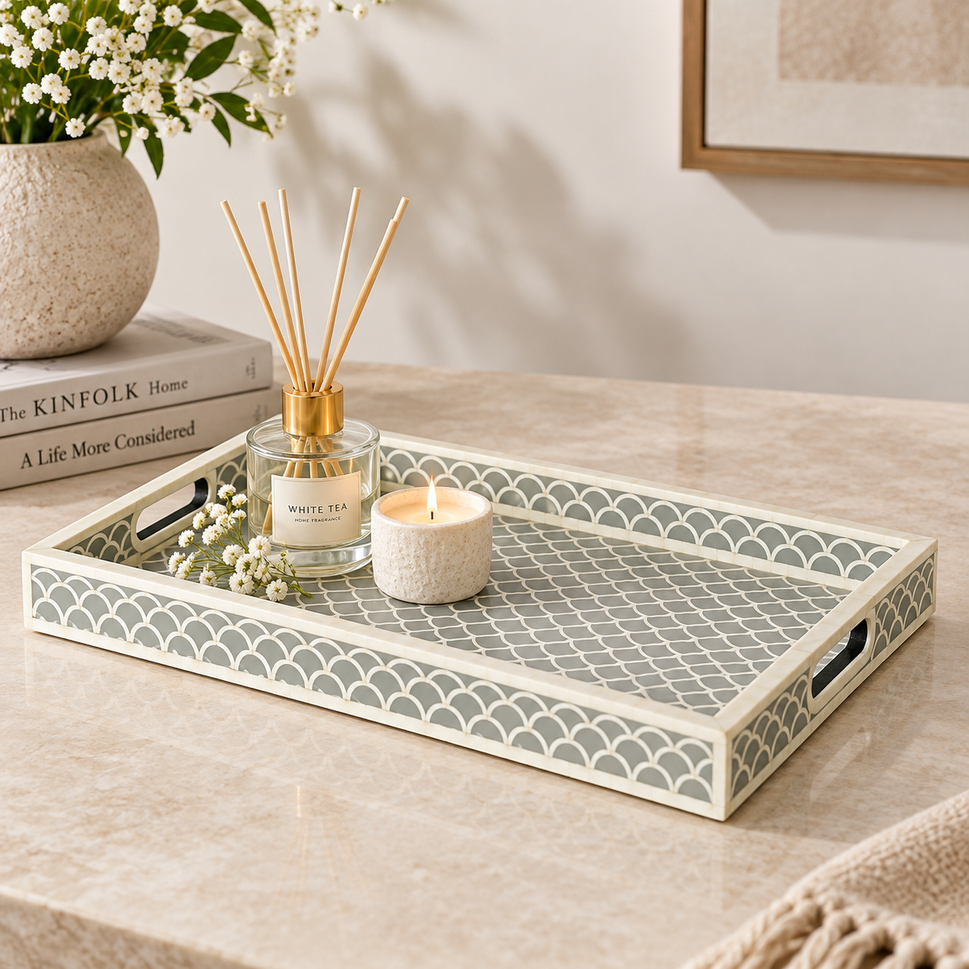 Niven Bone Inlay Tray