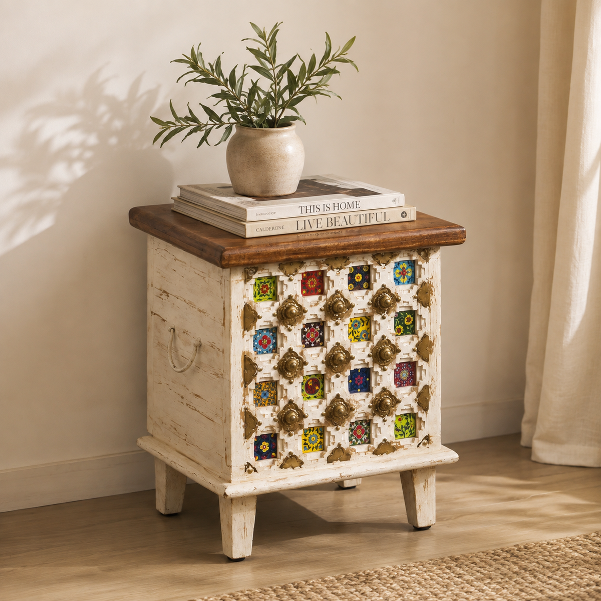 Adele Brass & Tile Trunk
