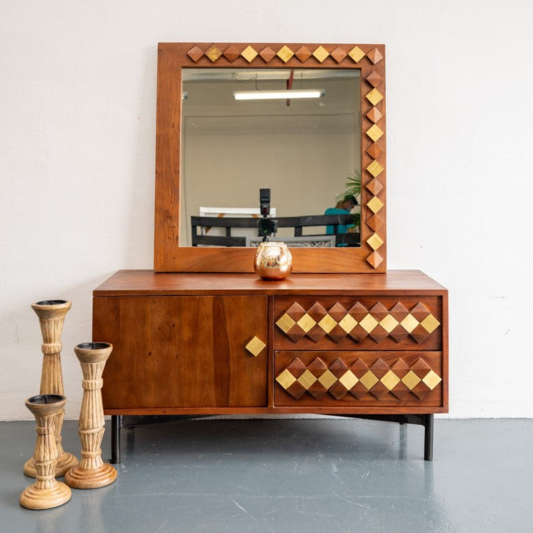 Blair Hand Carved Wooden TV Cabinet