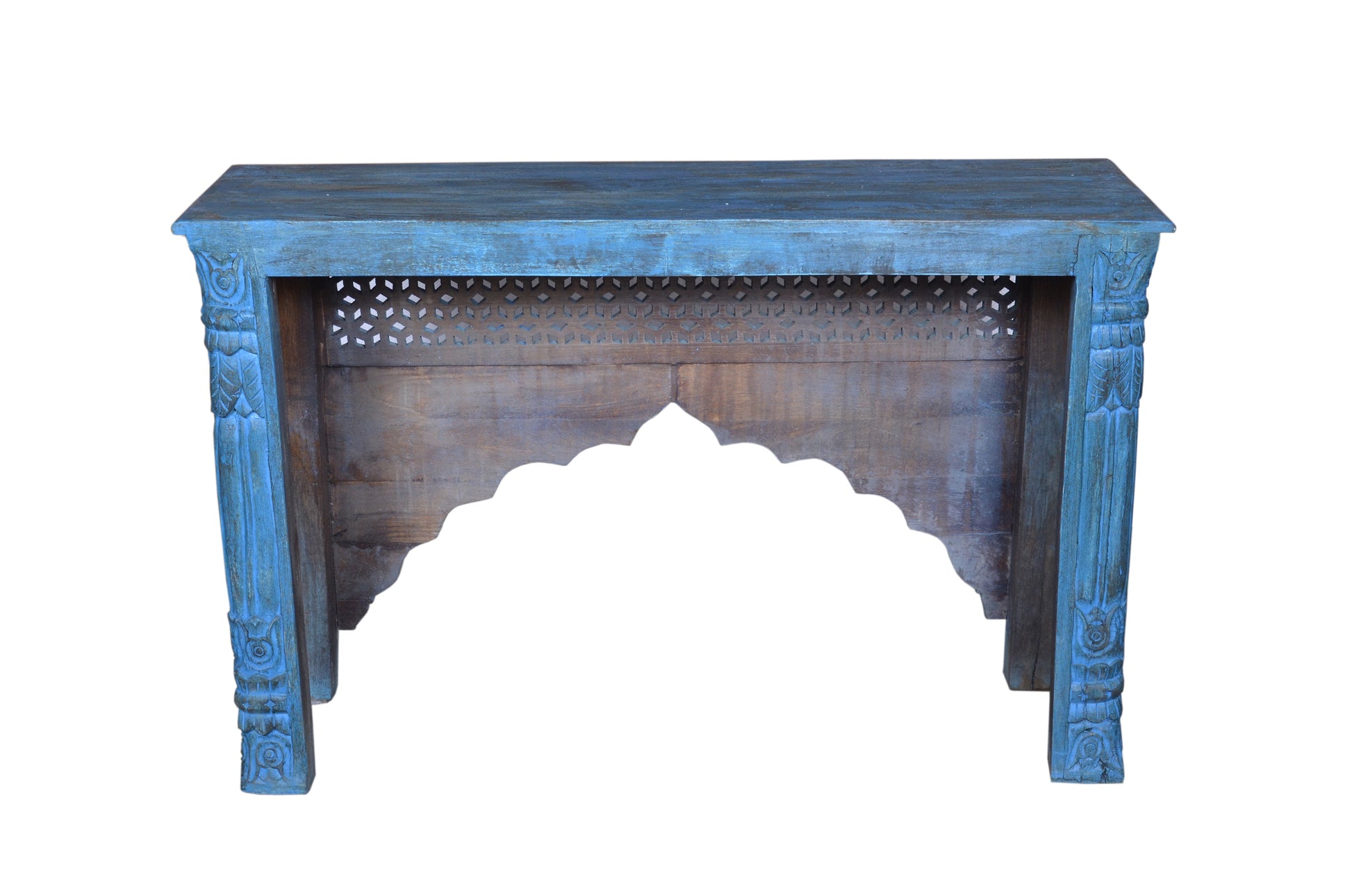 Harper Hand Carved Wooden Console Table
