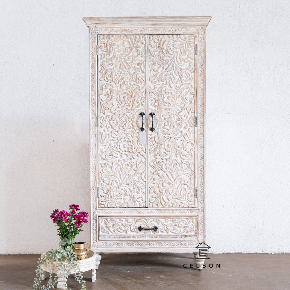 Shivi Hand Carved Almirah