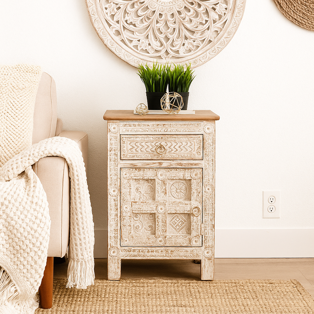 Raima Wooden Bedside