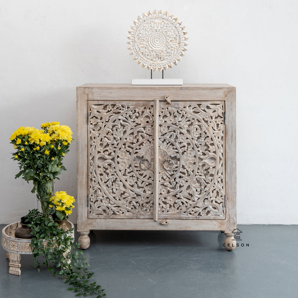 Roryn Carved Wooden Chest