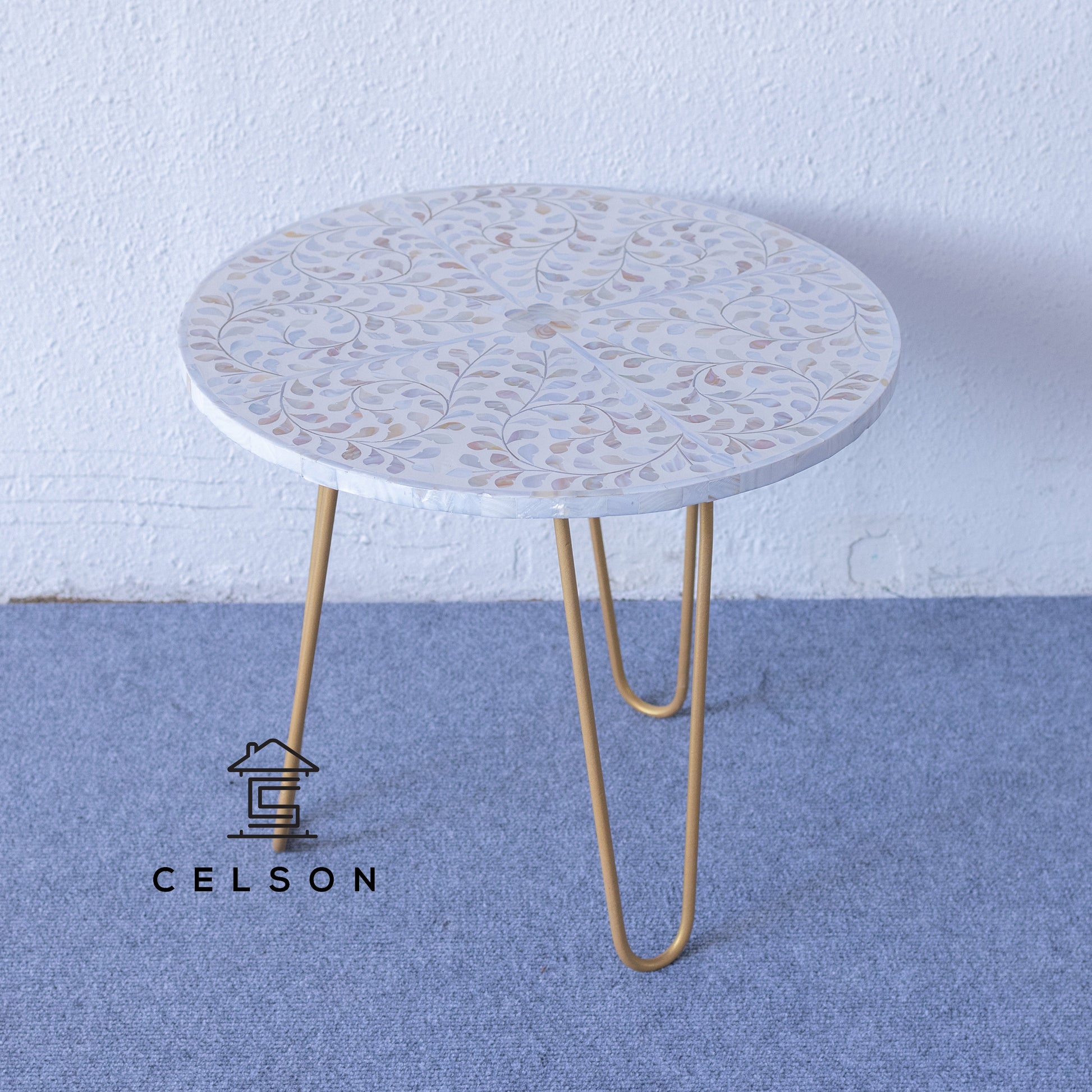 Laura Mother of Pearl Inlay Table