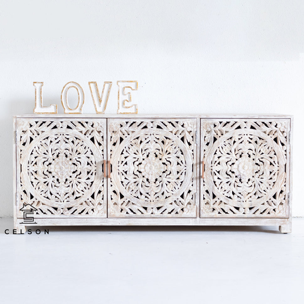 Joey Wooden Carved TV Cabinet