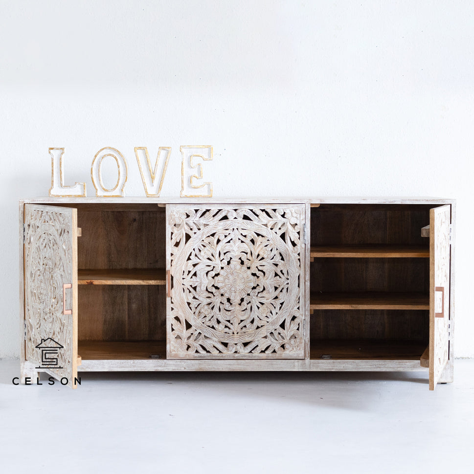 Joey Wooden Carved TV Cabinet