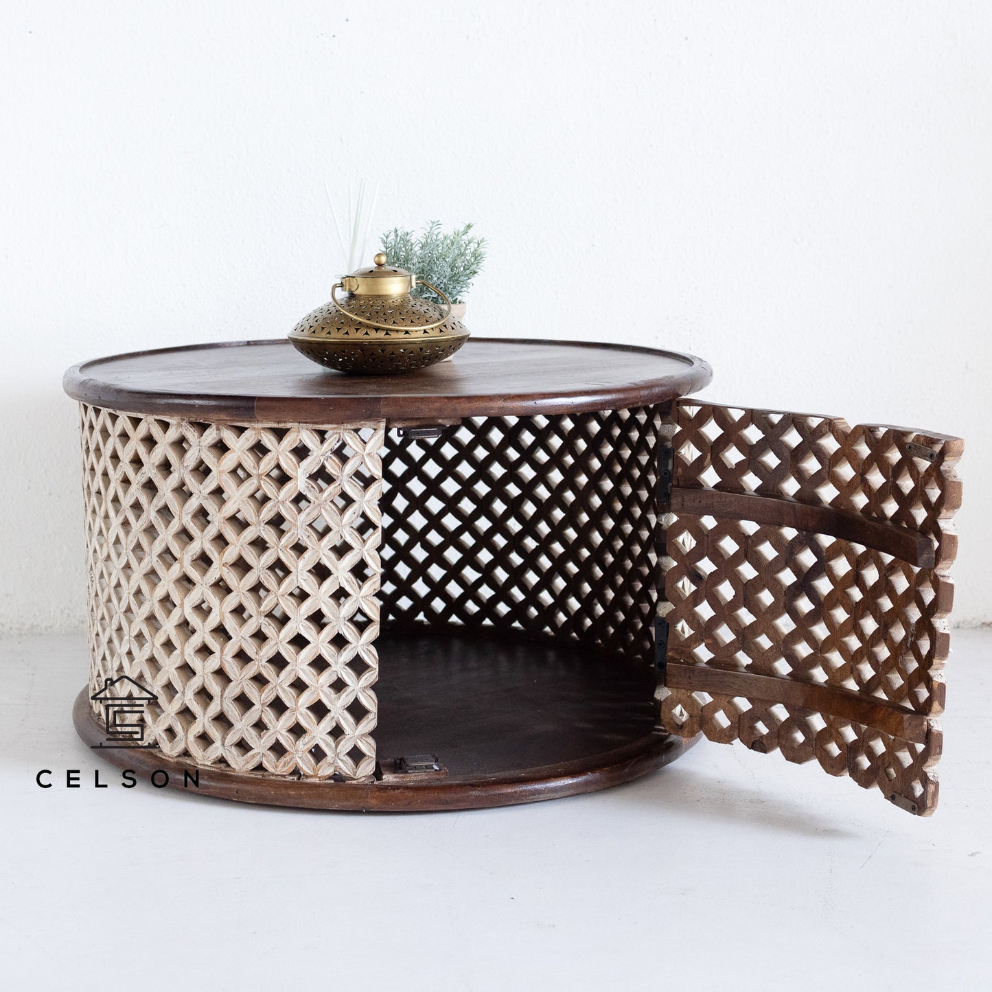 Sahiba Carved Wooden Coffee Table