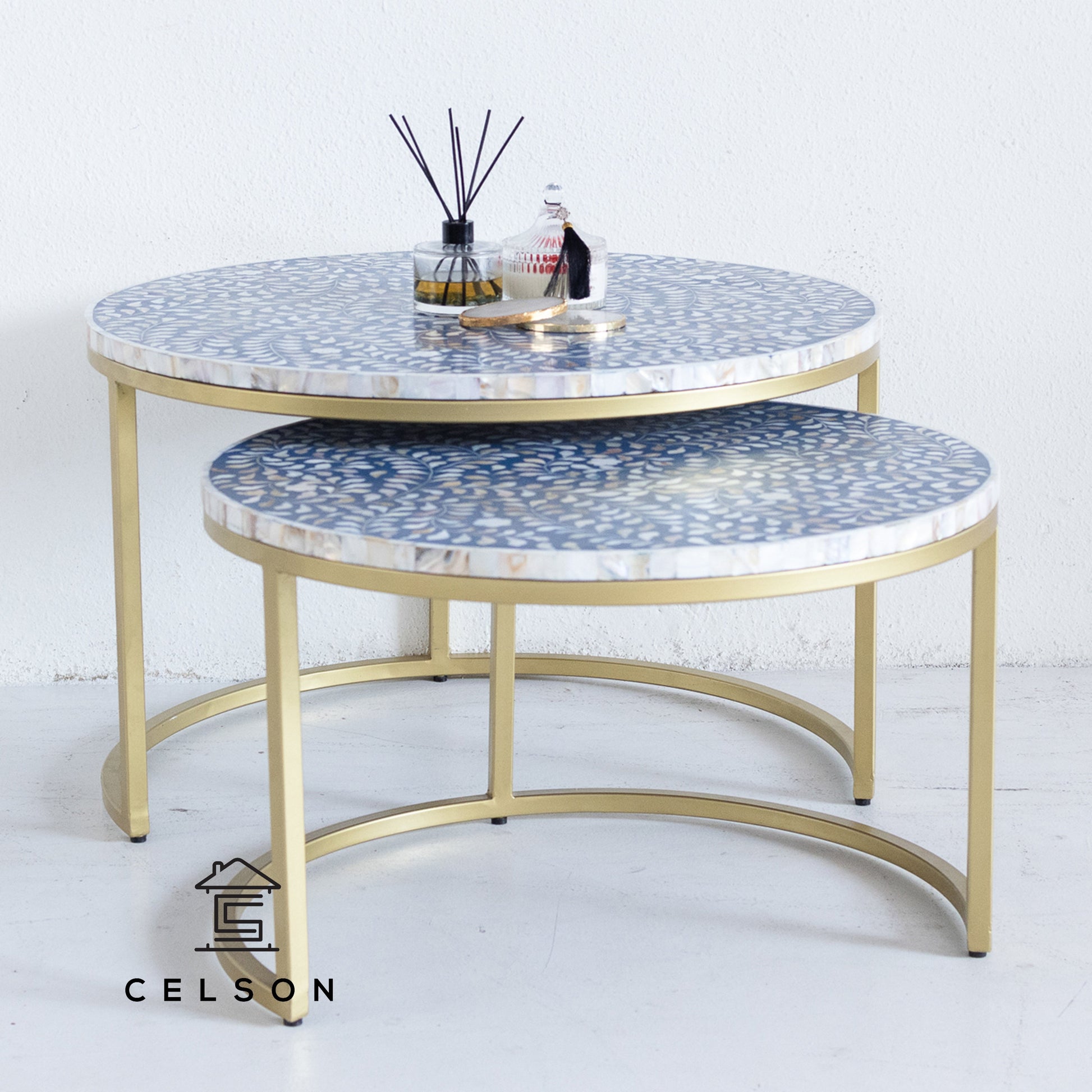 Nia Mother of Pearl Inlay Coffee Table