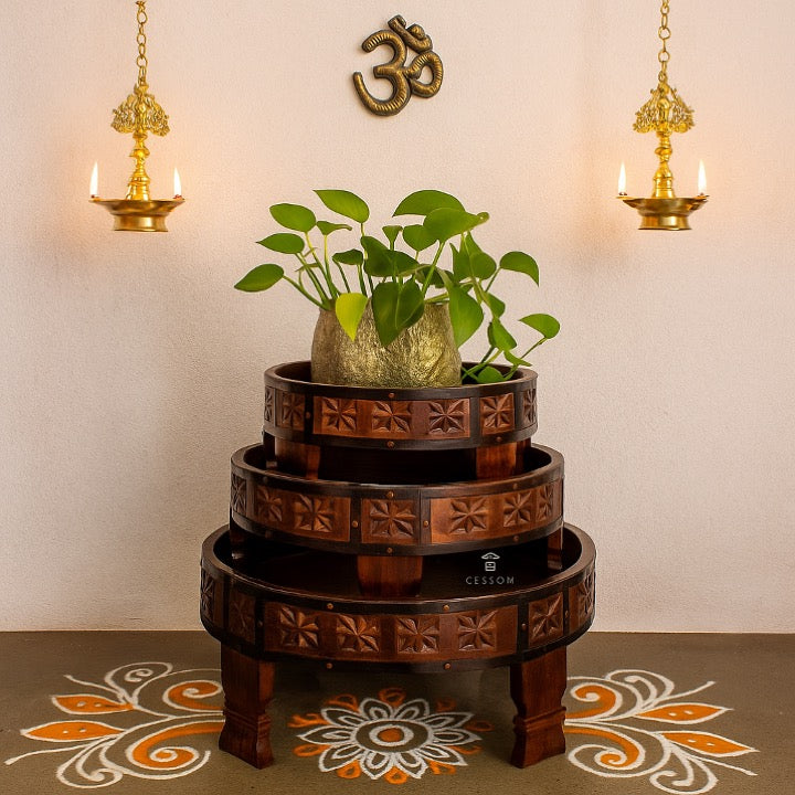 Jarah Carved Chakki Table