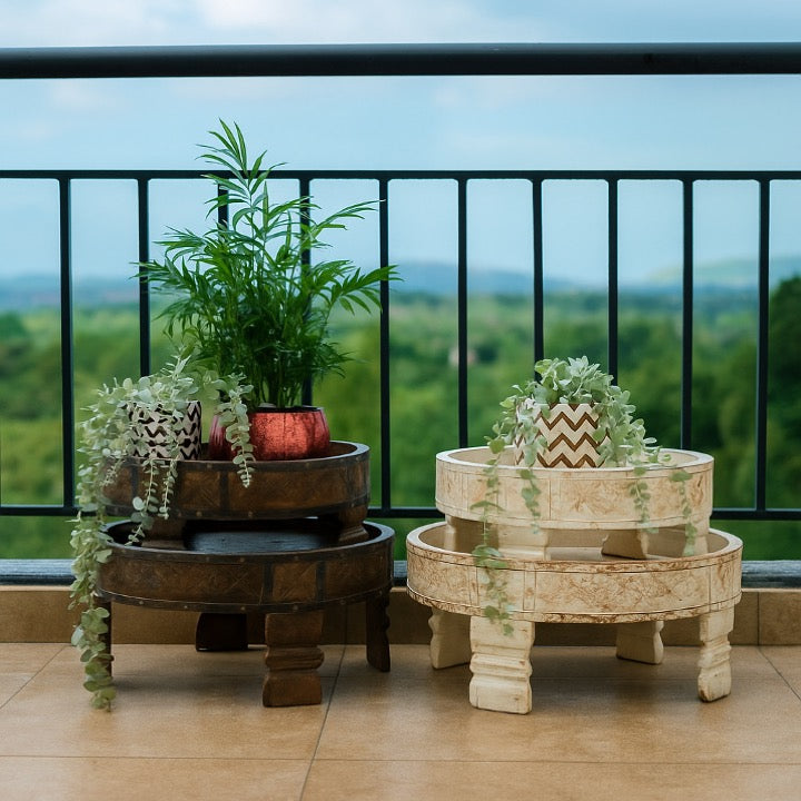 Jupiter Carved Chakki Table