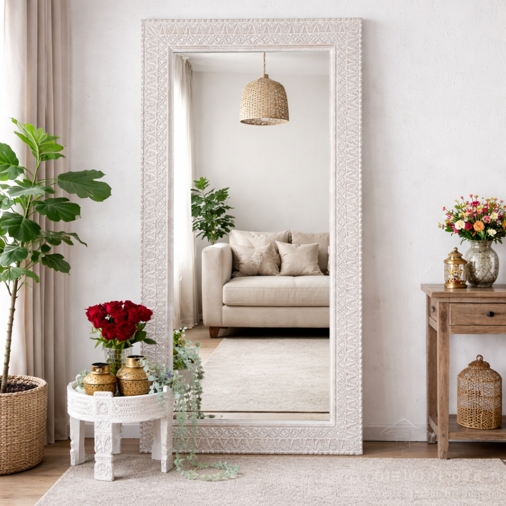 Ruvi Indian Distressed Mirror