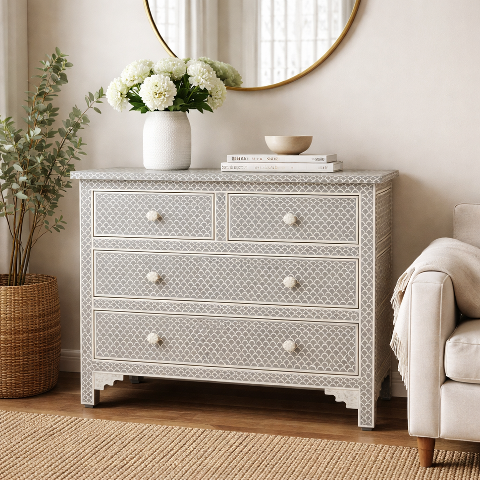 Teresa Bone Inlay Dresser