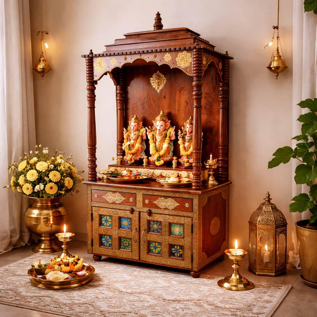 Kanha Hand Carved Altar