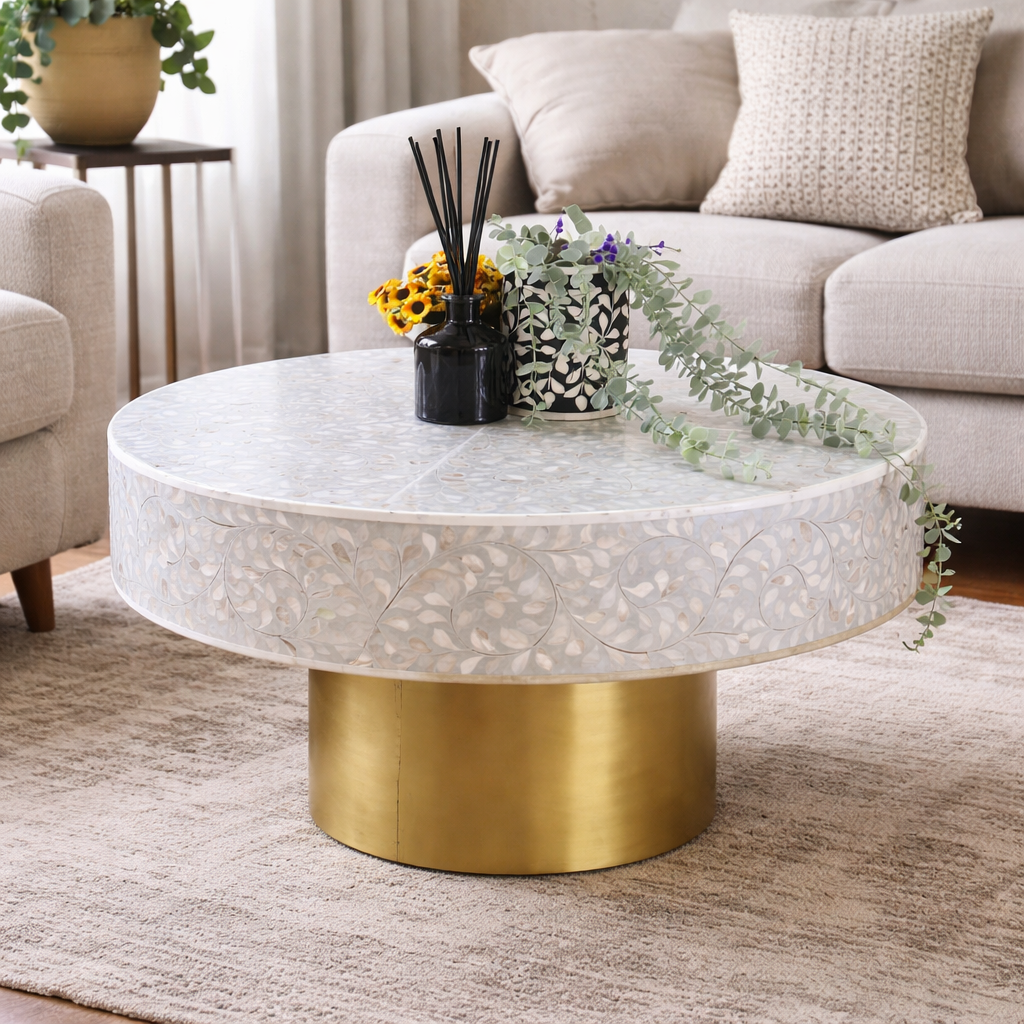 Eriea Mother of Pearl Coffee Table