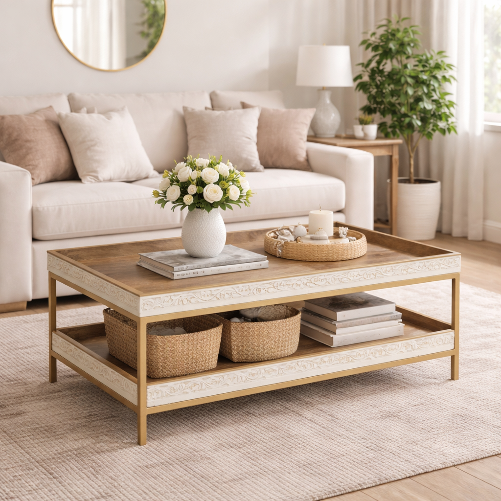 Viva Carved Coffee Table