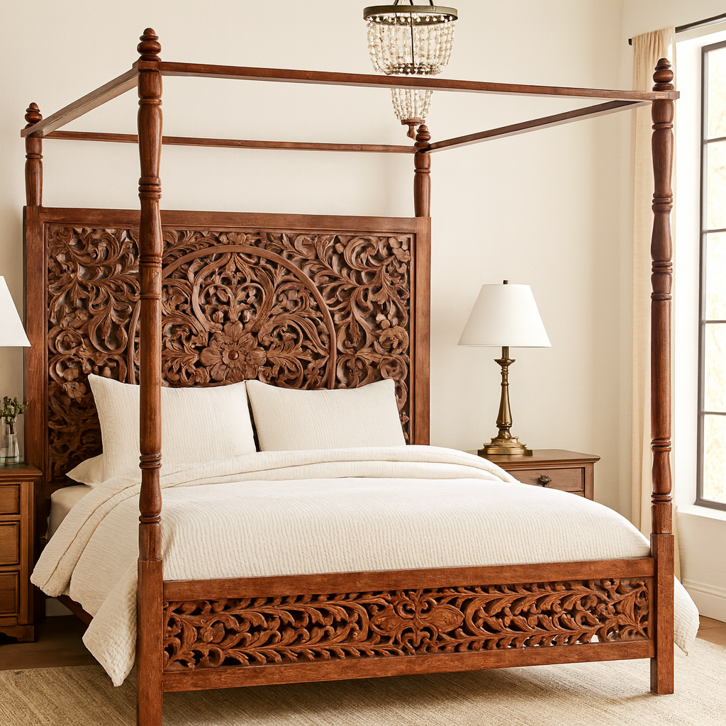 Natalie Handcrafted Wooden Bed frame
