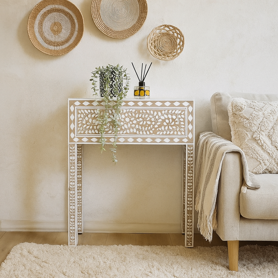 Elle Mother of Pearl Inlay Console Table