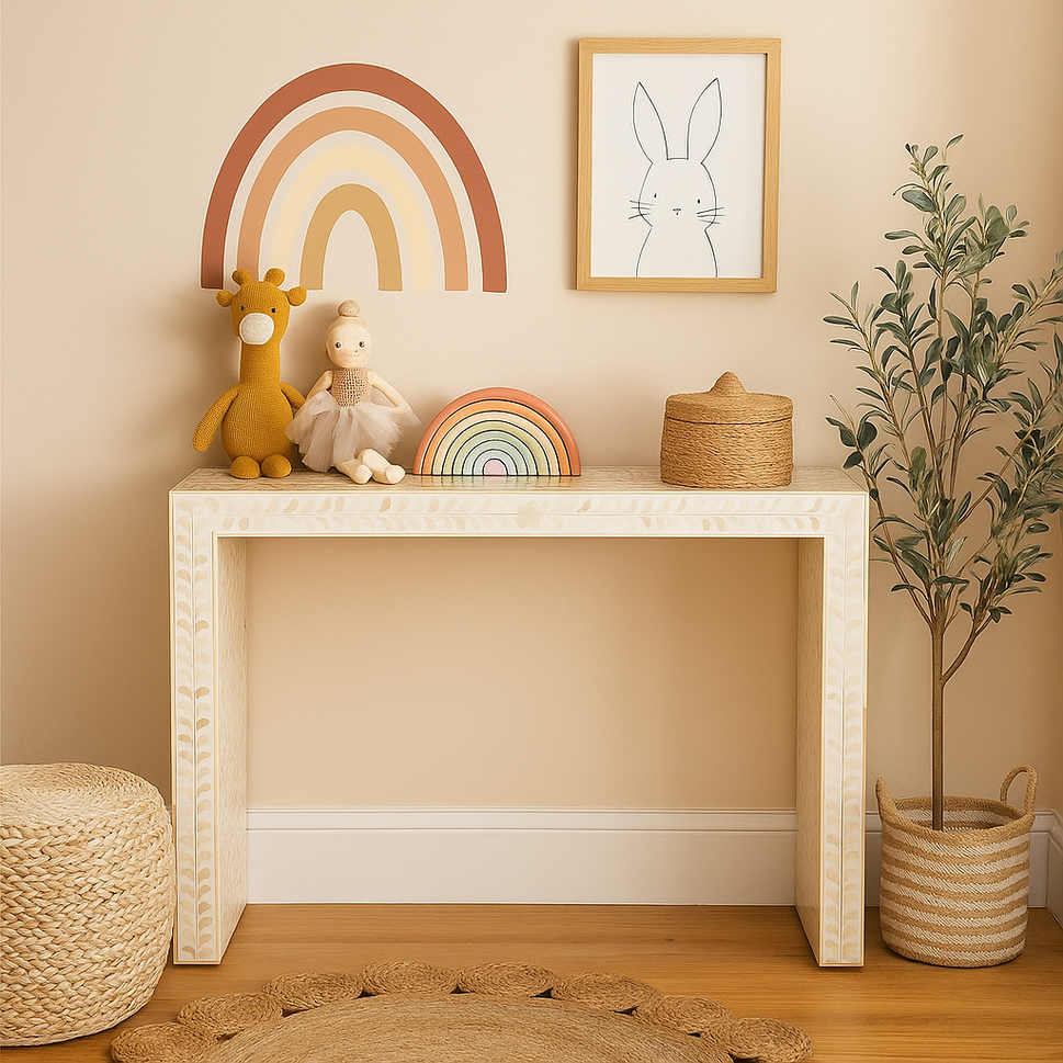 Alba MOP Inlay Console Table