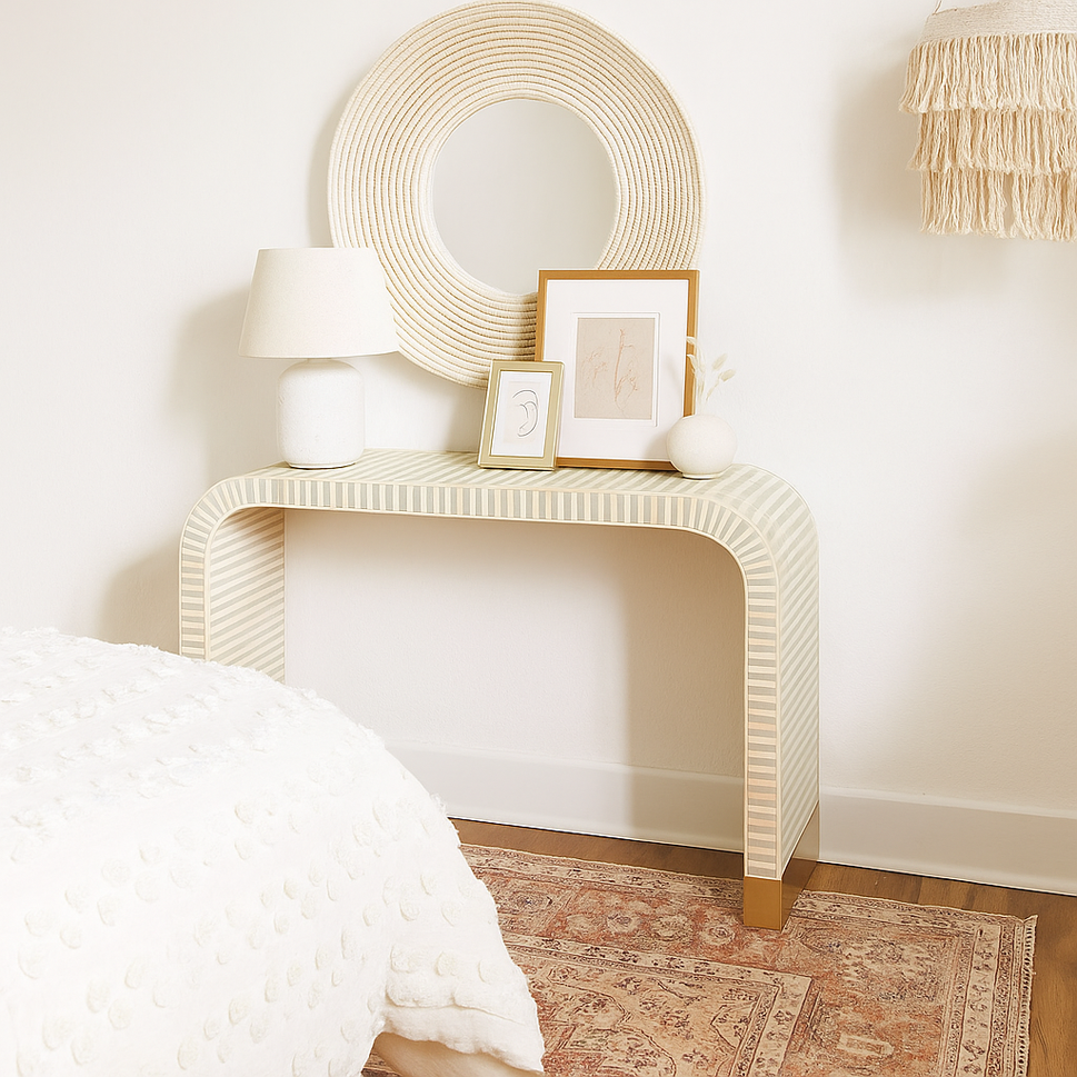 Jeena Bone Inlay Console Table