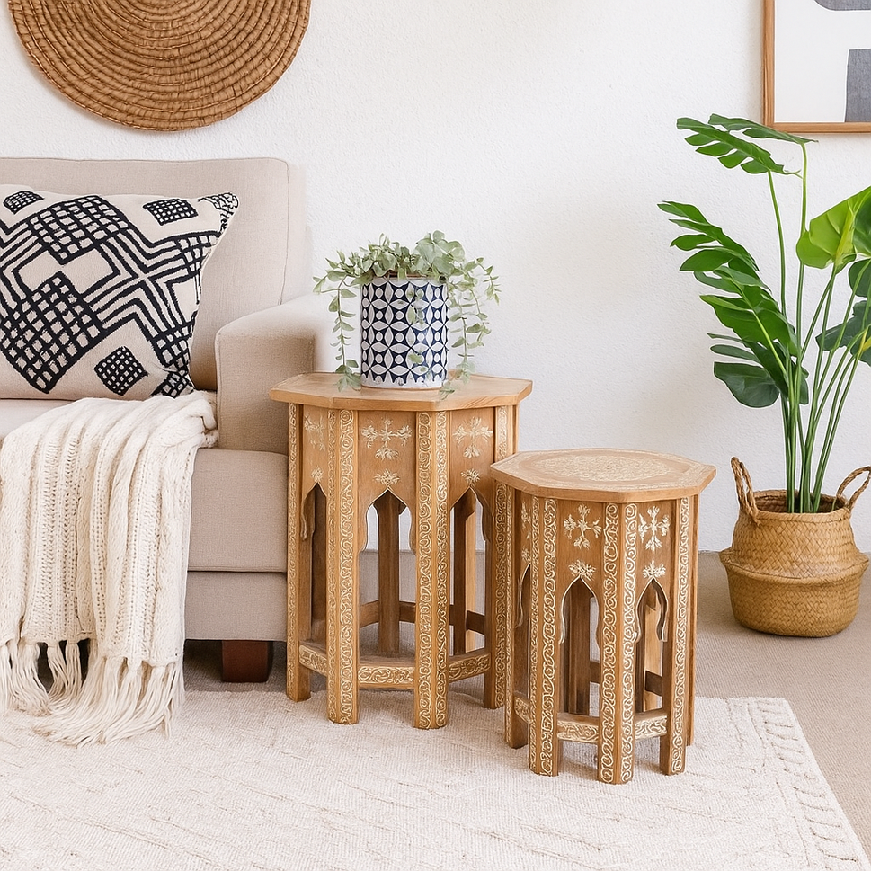 Reeva Hand Painted Side Table