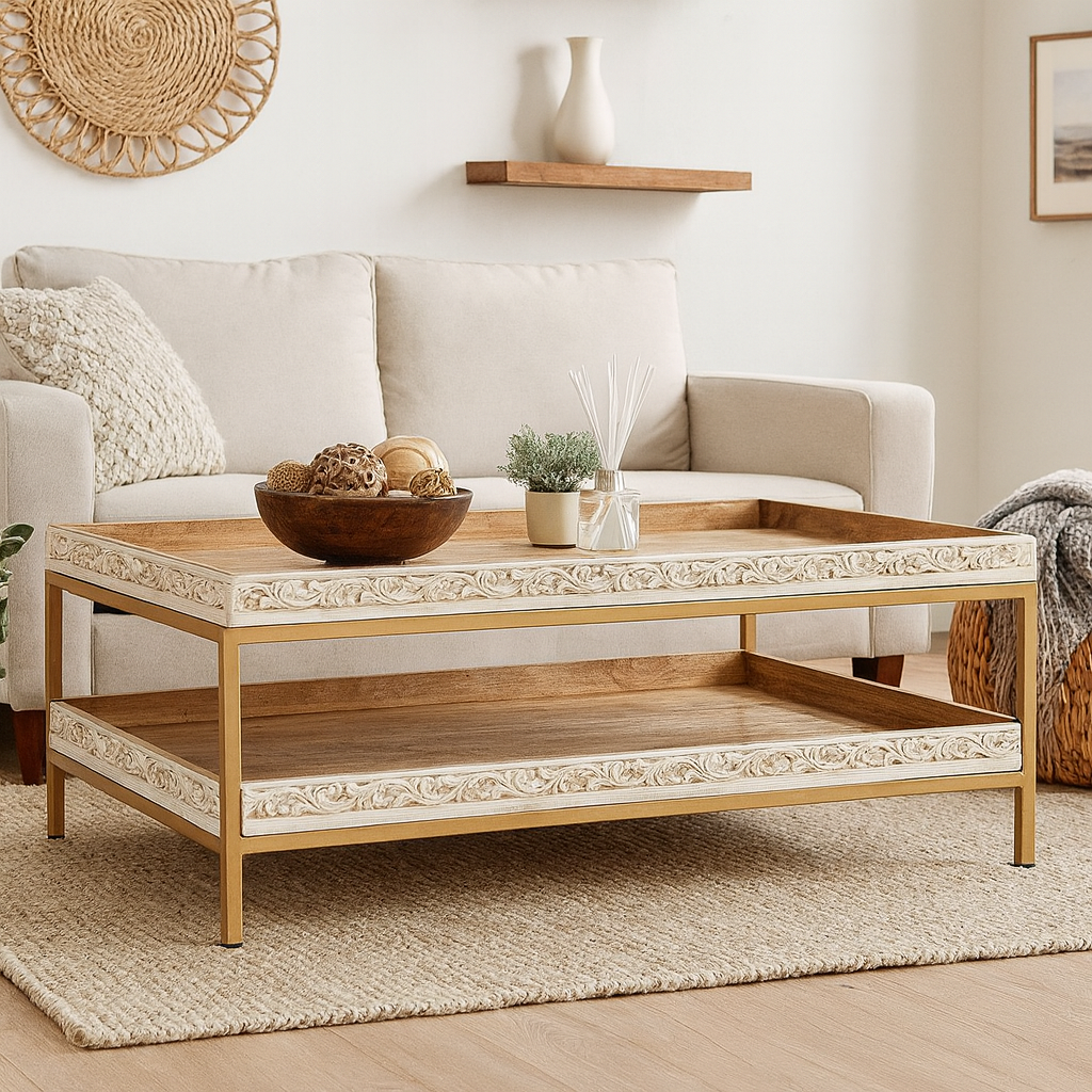 Viva Carved Coffee Table