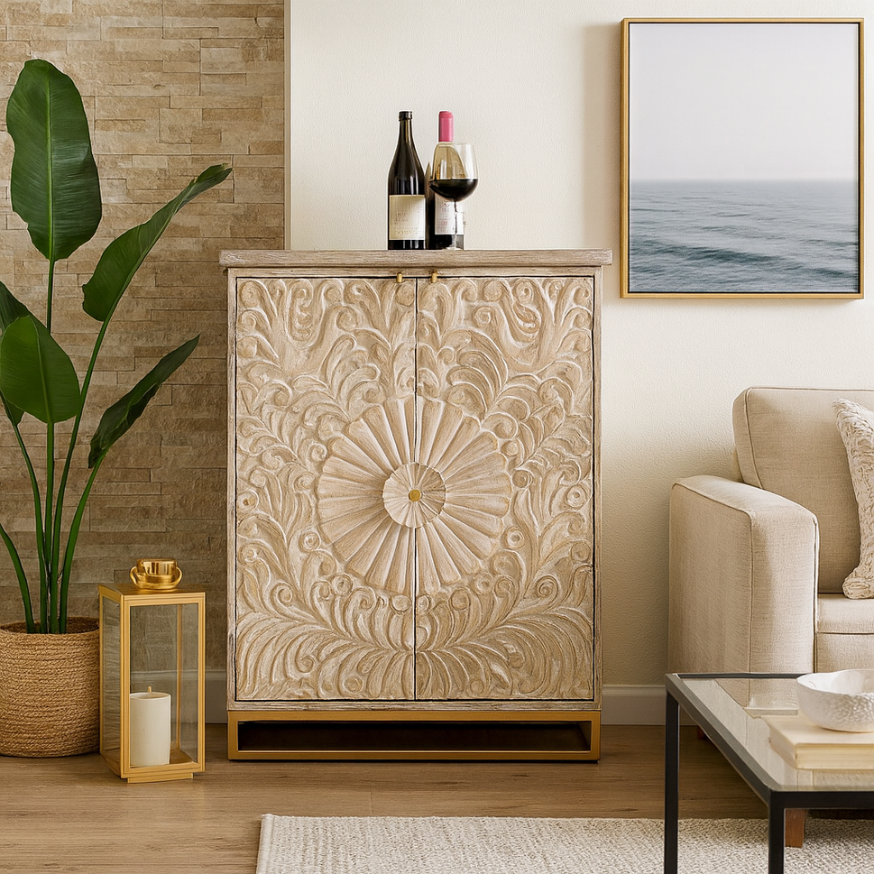 Albert Wooden Bar Cabinet