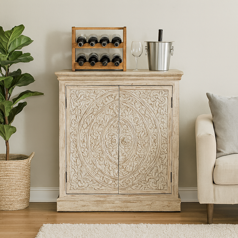 Remy Wooden Bar Cabinet