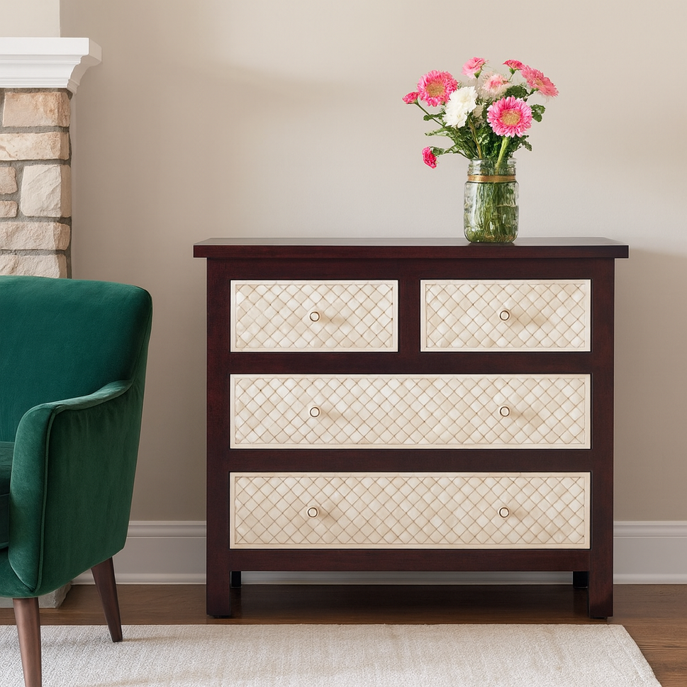 Ryan Wooden Carved Chest of drawer