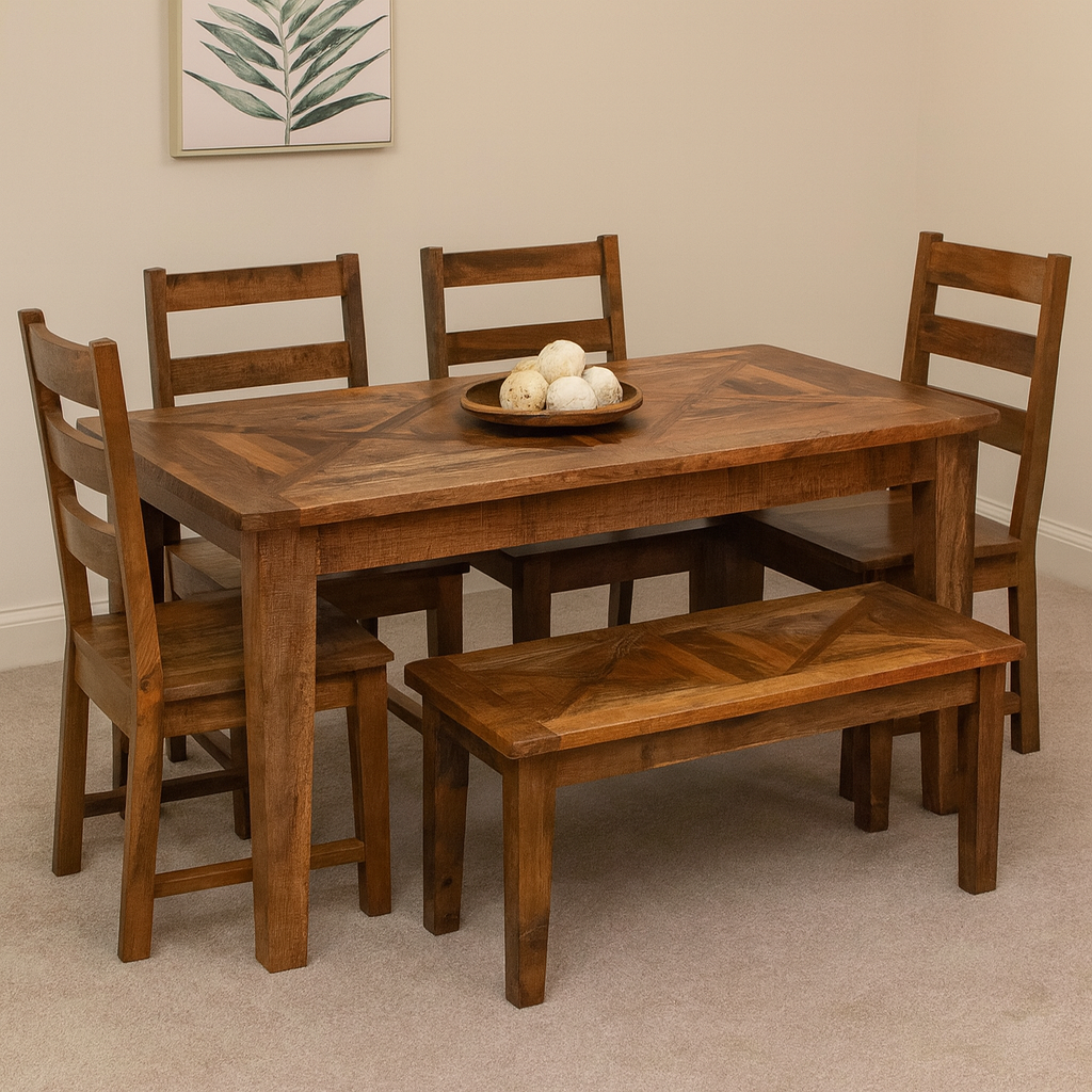 Gorgo Hand Carved Wooden Dining Table